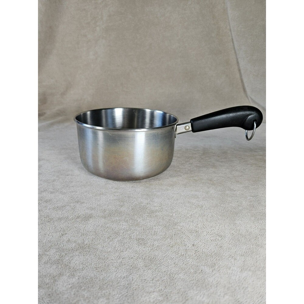 Revere Ware 1 Quart 87-A Saucepan Stainless Steel Tri-Ply Disk Bottom Sauce Pan